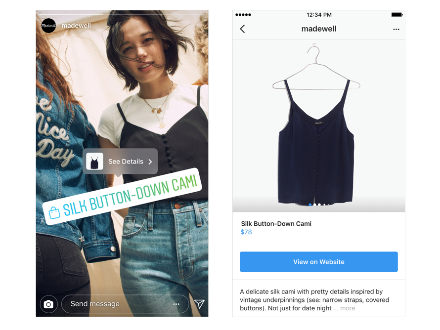 Instagram : l’appli renforce ses fonctionnalités e-commerce
