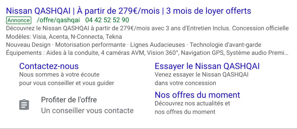 Nouvelle extension de génération de prospect dans Google Ads