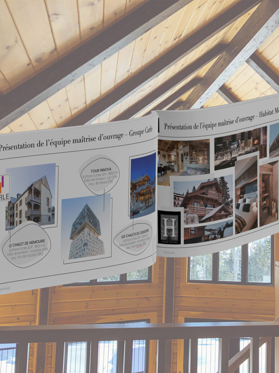 Création d’un document de présentation de projet dans le cadre d’un appel d’offre immobilier